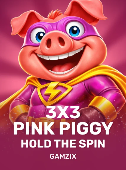 3x3 Pink Piggy: Hold the Spin game tile